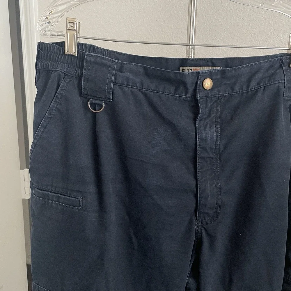 5.11 Tactical Mens 40x32 Navy Blue Cotton Canvas Cargo Pants 74273-724